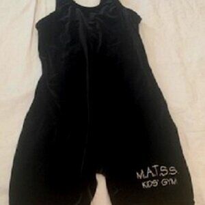 Unisex Stone Wear Black MATSS Kids' Gym Overall Sleeveless Jumpsuit Logo 6X/7